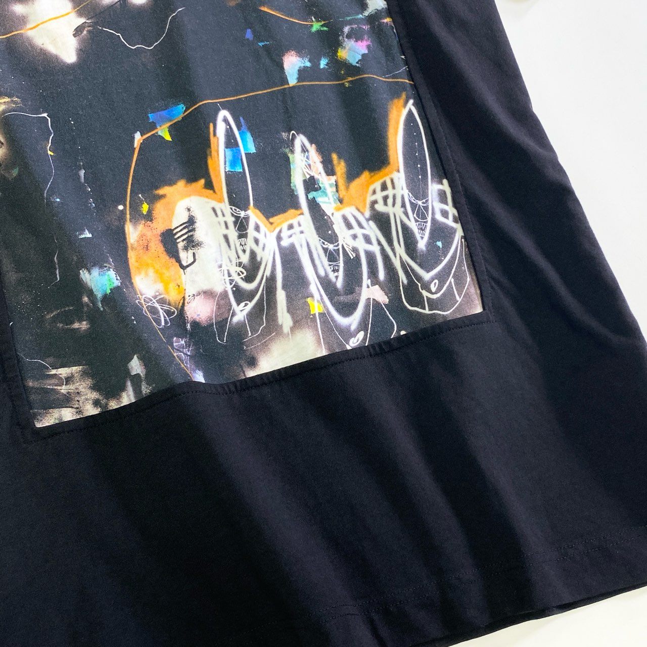 55k1 COMME des GARCONS SHIRT コムデギャルソン シャツ 20AW Futura 2000 フューチュラ 再構築 Tシャツ W28101 X ブラック TEE カットソー