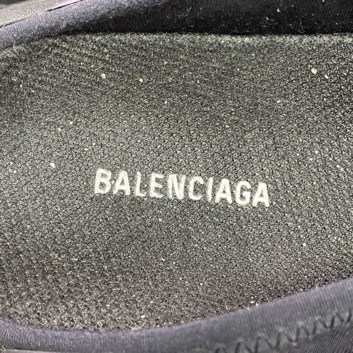 1l22 BALENCIAGA バレンシアガ TRACK SLIDE SANDAL トラックスライド サンダル 618083 23cm ブラック シューズ