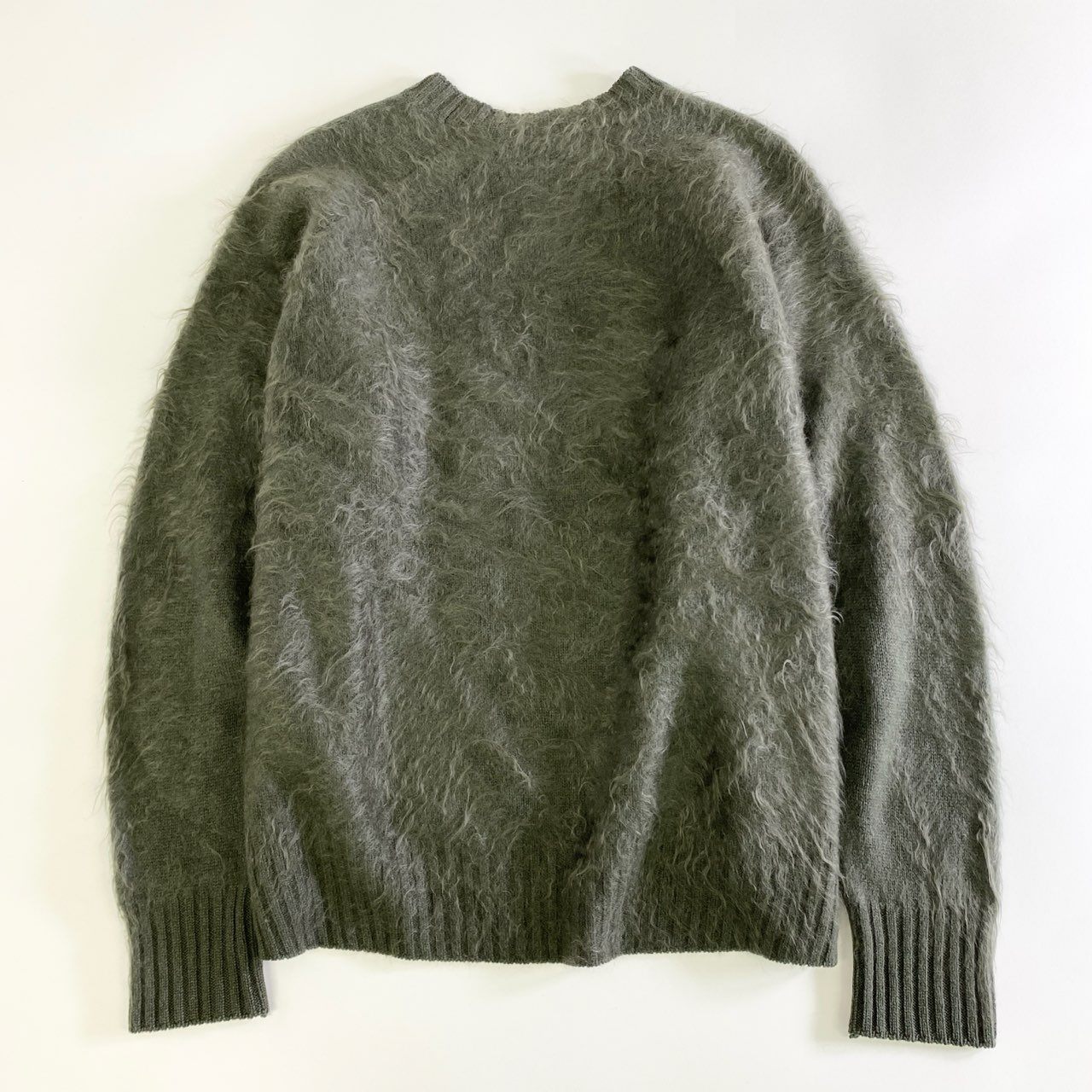 29j9 Drawer ドゥロワー 6513-299-0823 カシミアファー ニット セーター サイズ2 グリーン カシミヤ100% レディース ユナイテッドアローズ 日本製