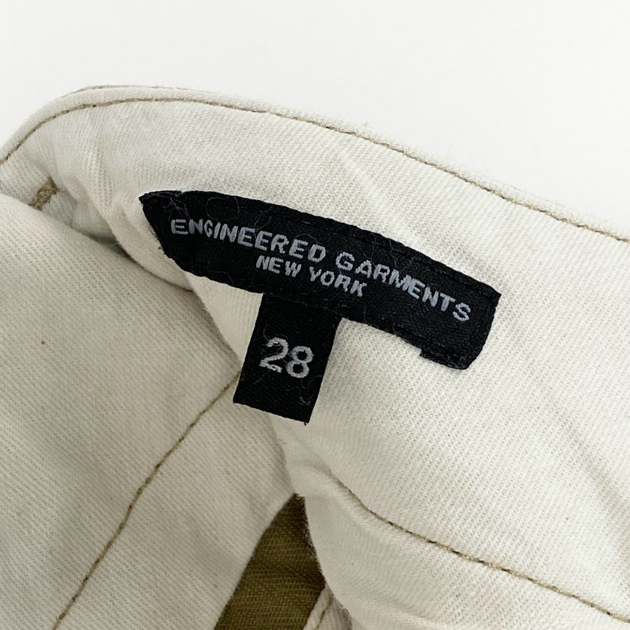13f12 ENGINEERED GARMENTS エンジニアドガーメンツ ボトム コットンパンツ ストレートパンツ チノパン シンプル USA製 メンズ 男性用 28 ブラウン 綿100%