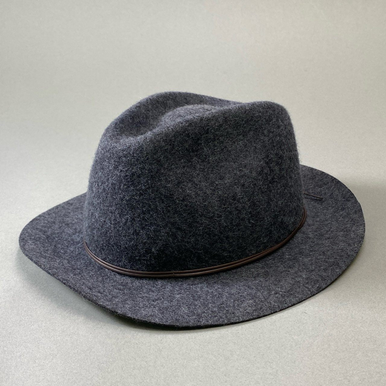 j16《極美品》WEEKEND MaxMara ウィークエンド マックスマーラ ウールハット ヘッドウェア 中折れハット 帽子 55760222 57㎝ グレー レディース