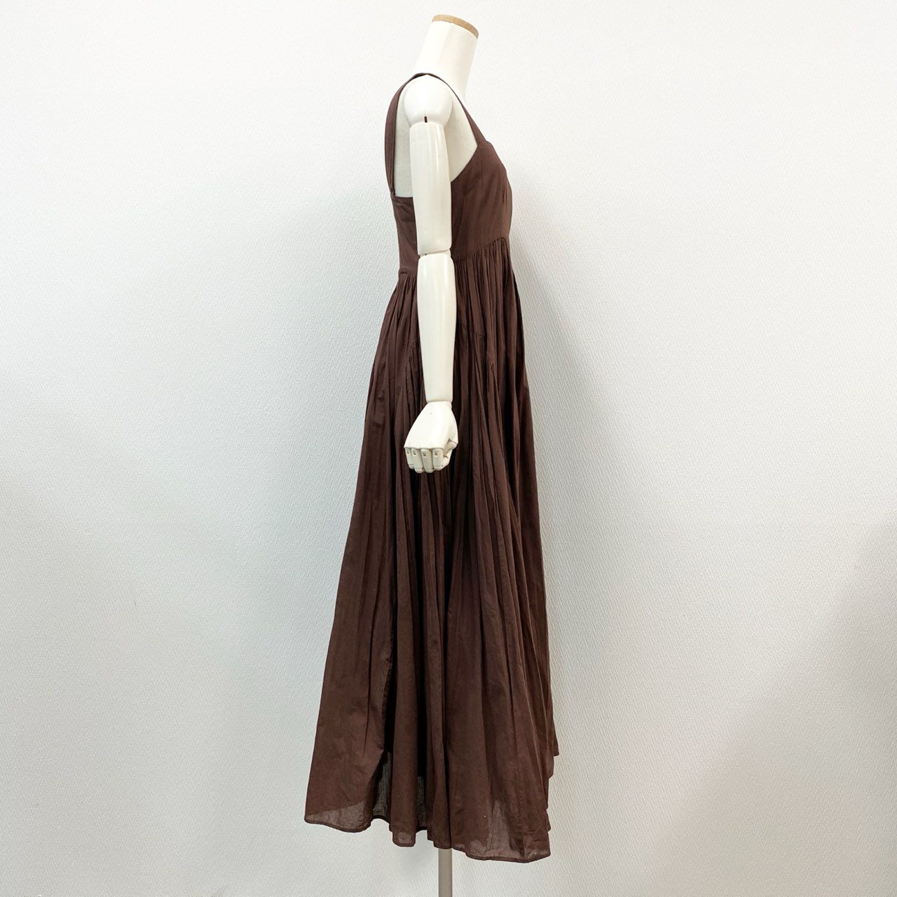 53j17 MARIHA マリハ シンデレラのドレス ノースリーブ ロングワンピース スクエアネック Cacao ブラウン レディース 女性用 3211244017 36 コットンu02t