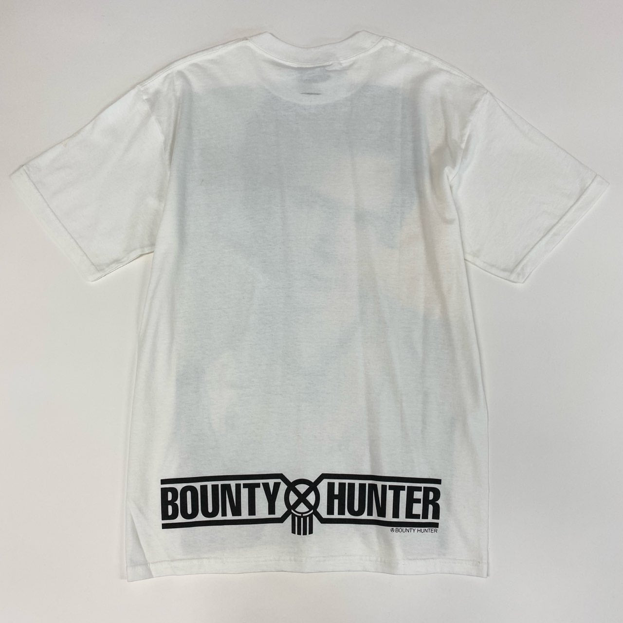 84e30 BOUNTY HUNTER バウンティハンター DENNIS MORRIS クルーネック Tシャツ 半袖 カットソー オーバーサイズ BXH-138-04 Mサイズ ホワイト コットン