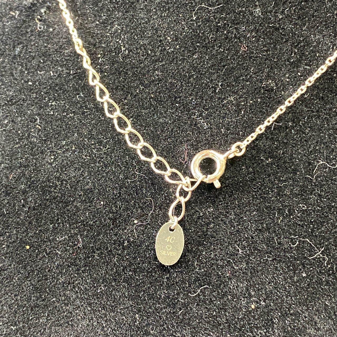g29 4°C ヨンドシー 5 Stone Ring Necklace ラインストーン リングネックレス シルバー アクセサリー ジュエリー