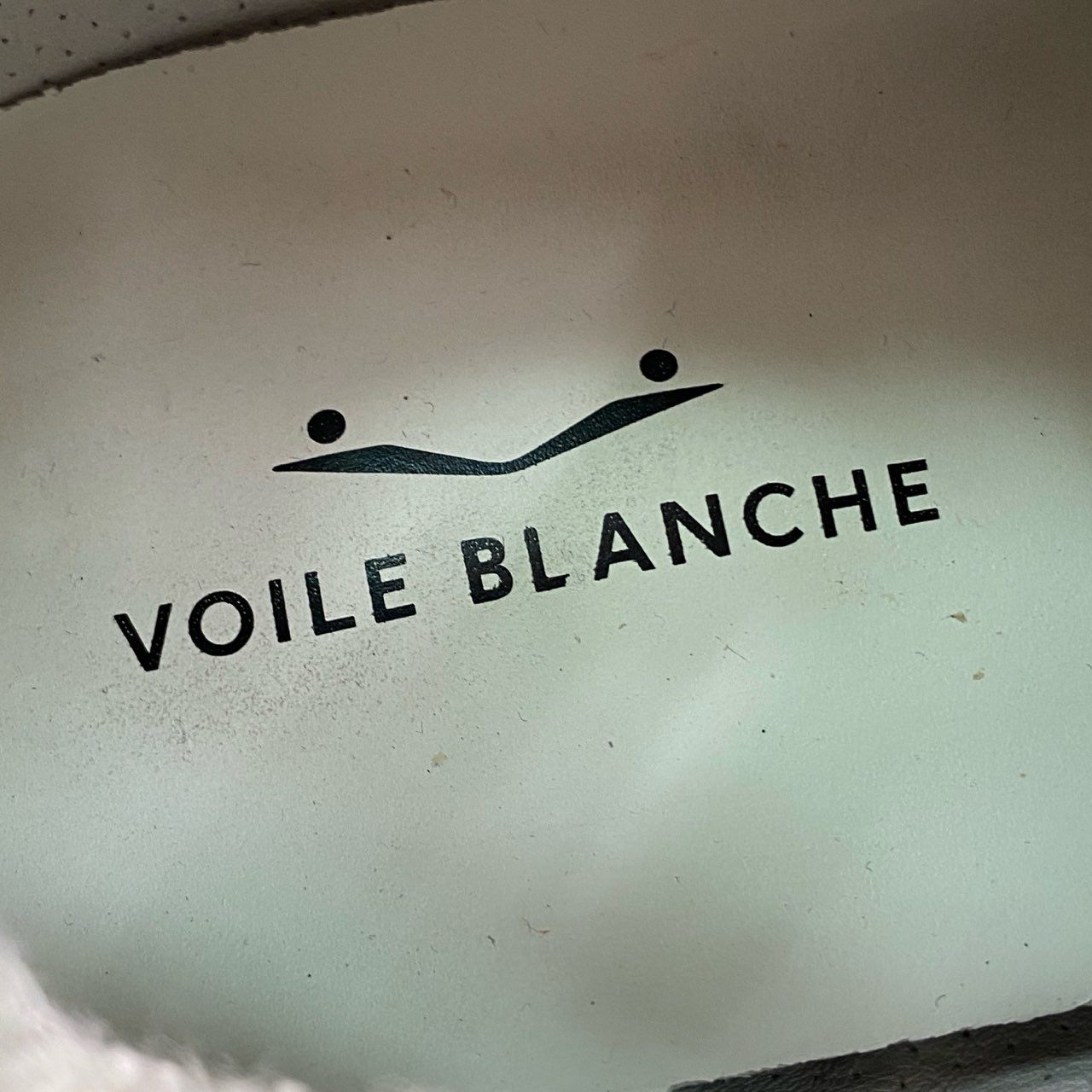 5g24 定価¥47.300 VOILE BLANCHE ボイルブランシェ LIAM POWER CHAMOIS リアムパワー スニーカー 40 ホワイト スエードレザー シューズ 箱付き_