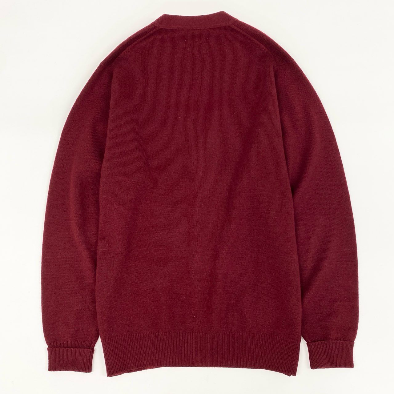 65g18 《美品》 Ballantyne バランタイン Vintage Cashmere Knit Cardigan カシミヤニットカーディガン 46 レッド ヴィンテージ スコットランド製