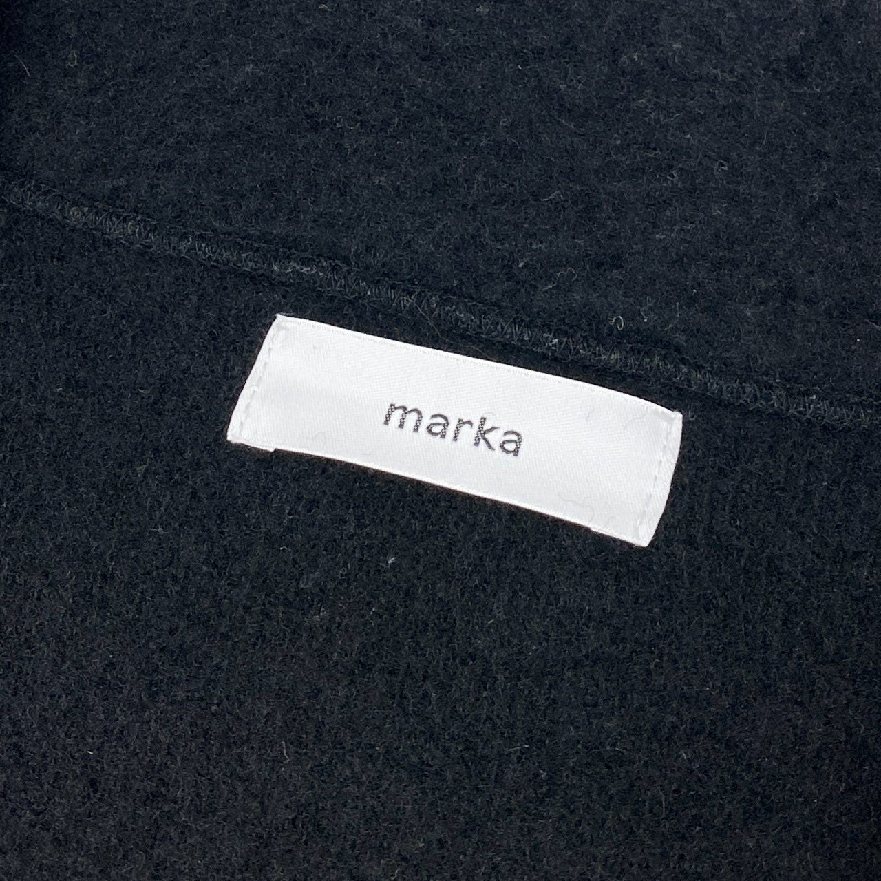 49f2 marka マーカ ZIP UP CARDIGAN WOOL PILE SHEEP ジップアップカーディガン アウター ジャケット 羽織 M21C-17OS01 1 ブラック ウール