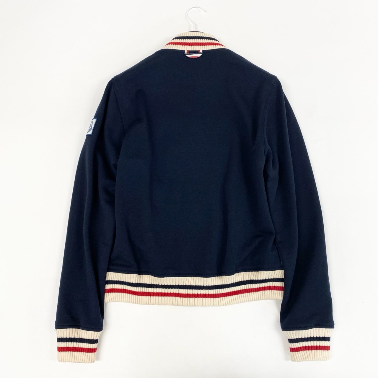 35l27 MONCLER GAMME BLEU モンクレール ガムブルー MAGLIA CARDIGAN ウール切替 中綿ジャケット C23918409600 L ネイビー