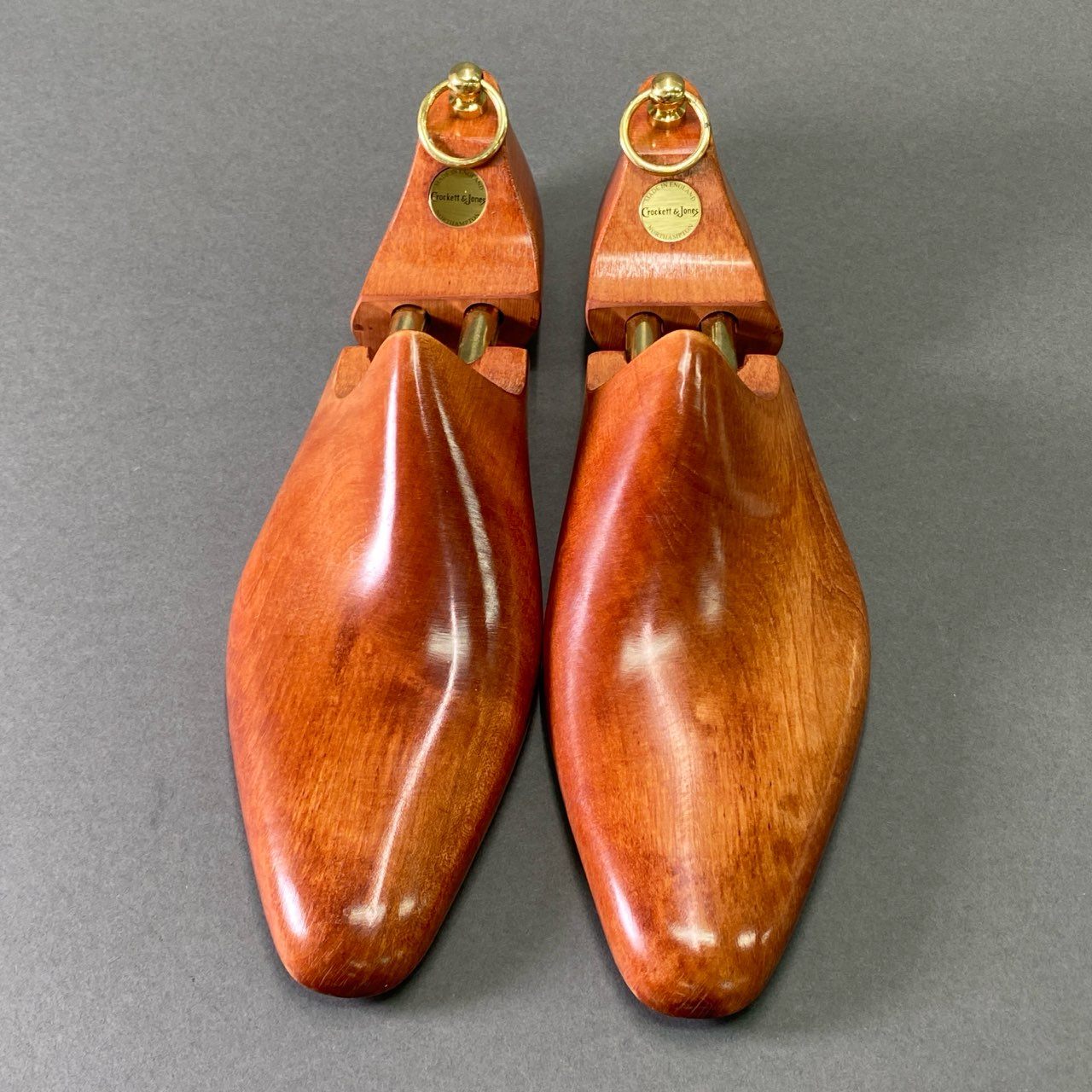 6e16 CROCKETT&JONES クロケットアンドジョーンズ 純正 ウッド シューツリー 9905 9 ブラウン 木製 SHOE TREE シューズキーパー ビジネス 箱付き