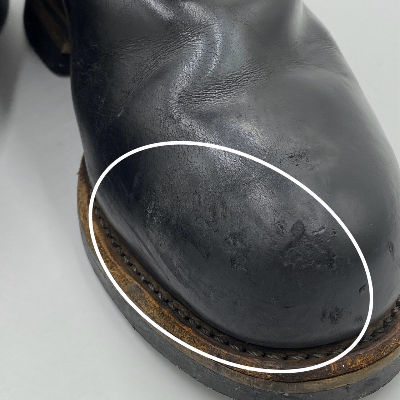 1h7 RED WING レッドウィング 2268 エンジニアブーツ USA 7 ブラック レザー メンズ ブーツ 革靴k02i