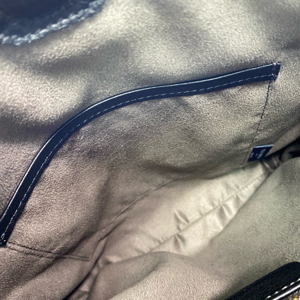 De18 【極美品】PELLE MORBIDA ペッレモルビダ ブラック クロコダイル 型押しレザー ワンハンドルバッグ メンズ 男性用 鞄 ハンドバッグ デイリーユース