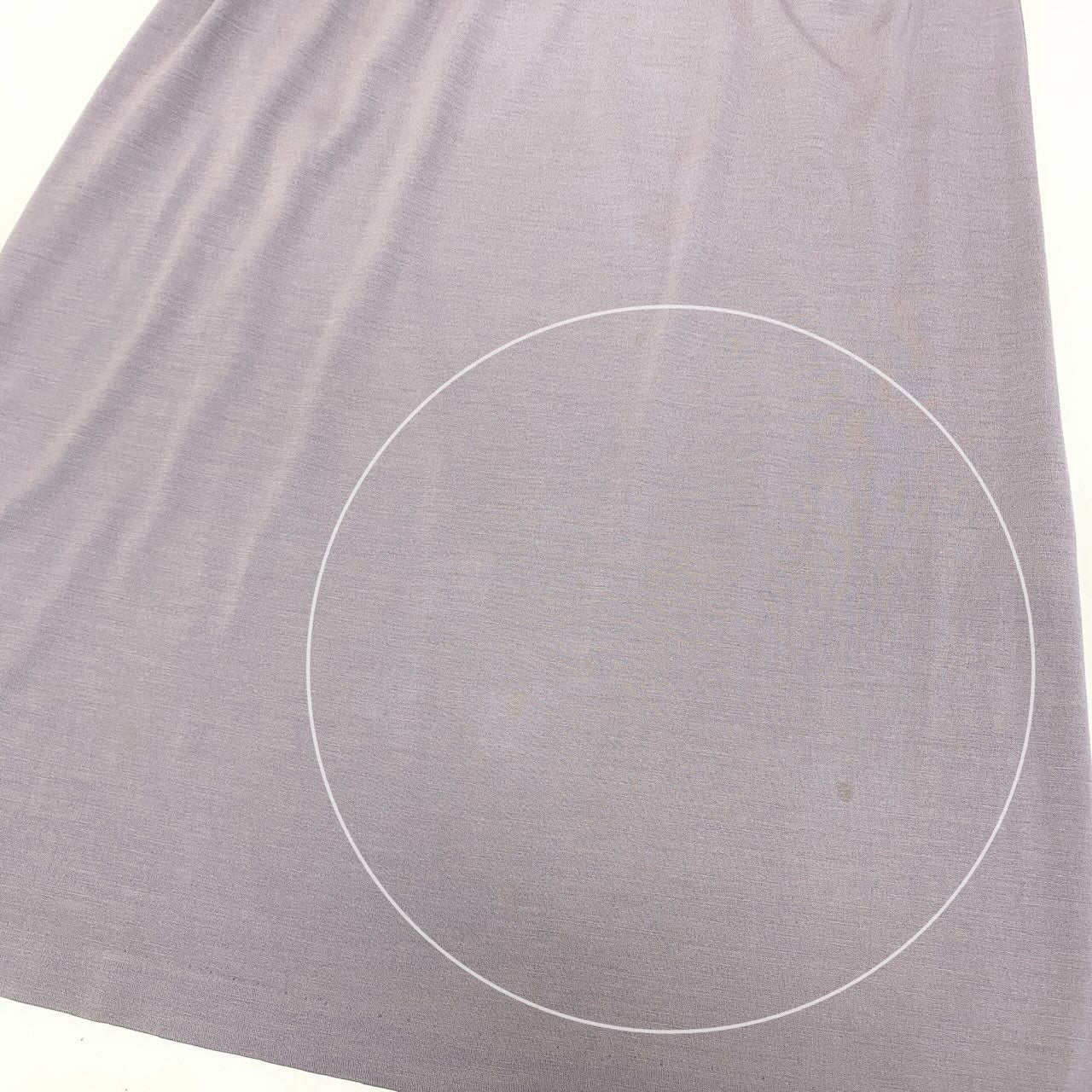 65e7 LEONARD FASHION レオナール スクエアネック 膝丈ワンピース ロングスリーブ サイズL グレー系 レディース 女性服o07t