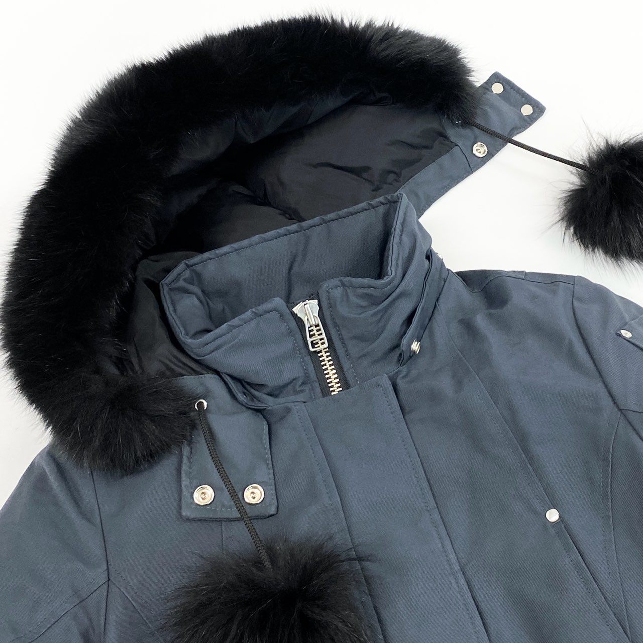 52d10 MOOSE KNUCKLES ムースナックルズ STIRLING PARKA スターリングジャケット ダウンジャケット L グレー 画像参照