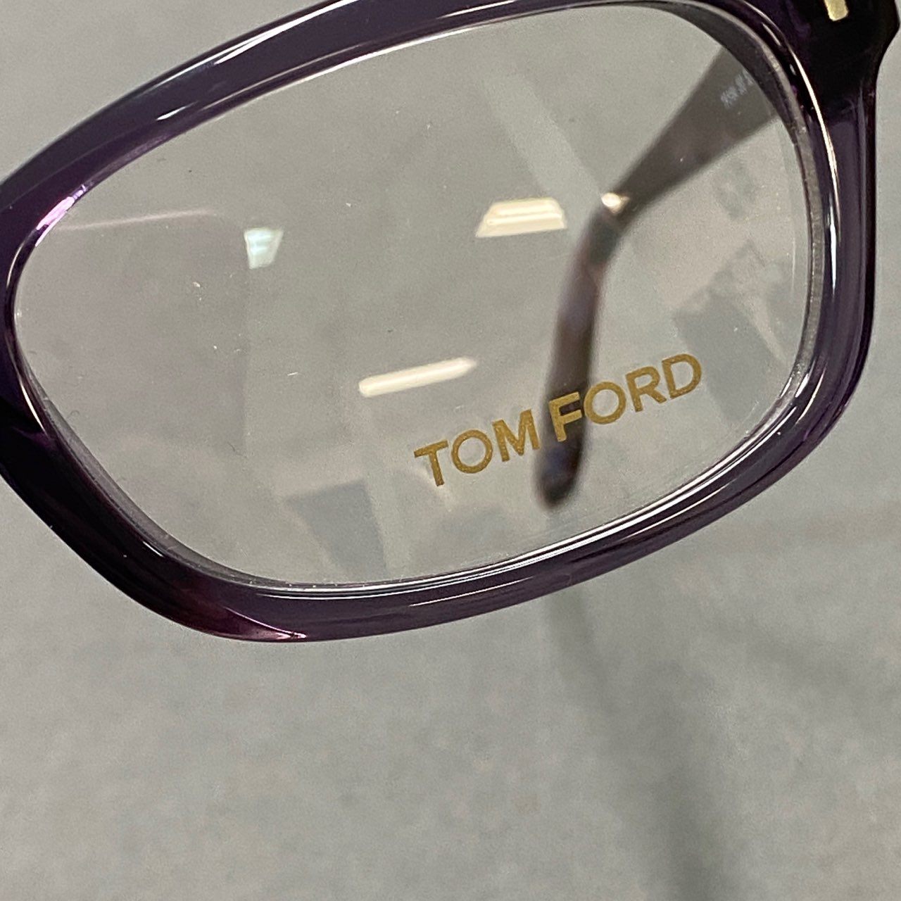 a20 TOM FORD トムフォード バネ蝶番 アイウェア 眼鏡 メガネ TF5184-083 52□18 パープル イタリア製 ケース付き