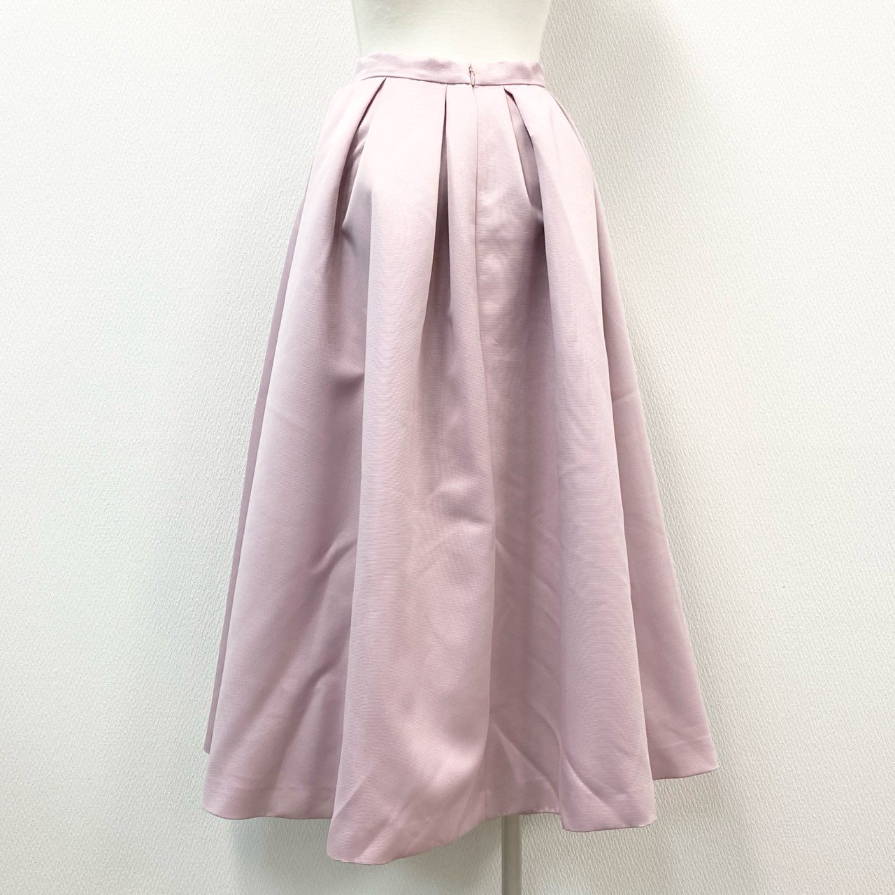 47e9 【未使用保管品】タグ付 TSURU By MARIKO OIKAWA ツル バイ マルコ オイカワ ARIANA フレアロングスカート ボトムス 日本製 SK-2229160 34 ピンク
