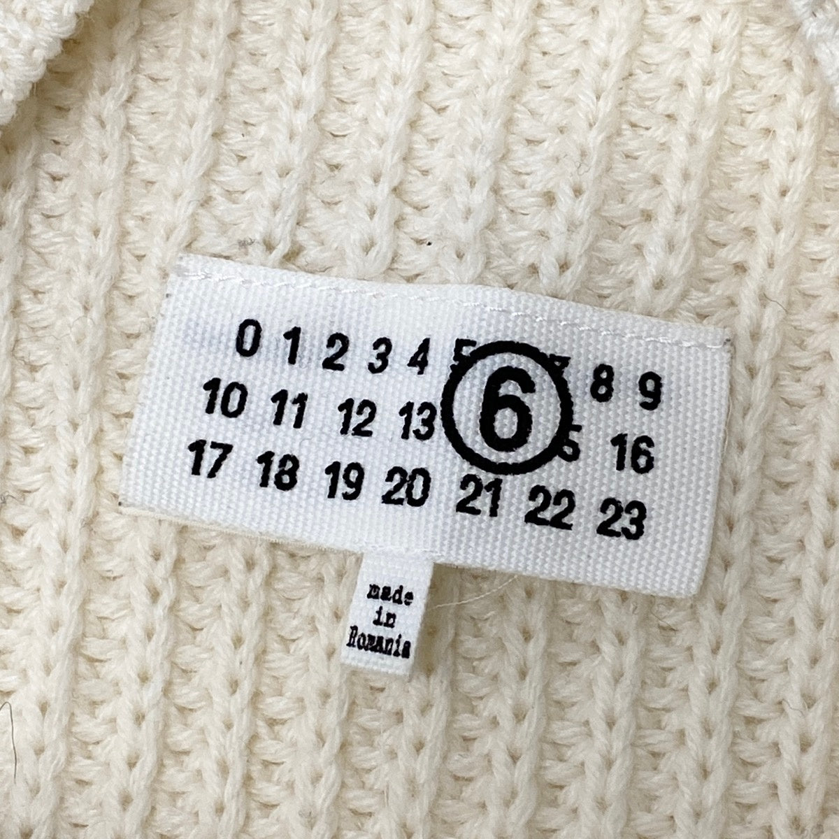 Mi13 MM6 Maison Margiela メゾンマルジェラ ニットセーター レイヤード ウールニット ダメージ加工 Shirt Bottom Sweater S アイボリー ホワイト メンズ 男性用k02i