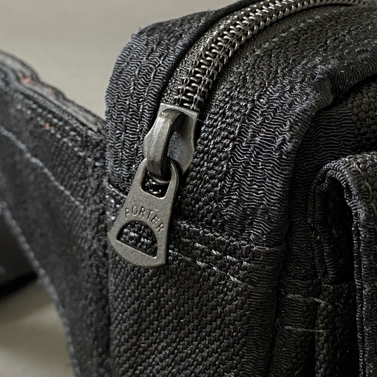 Ag17 PORTER ポーター 70th anniversary ウエストバッグ 70周年限定 ブラック ストライプ ポーチ