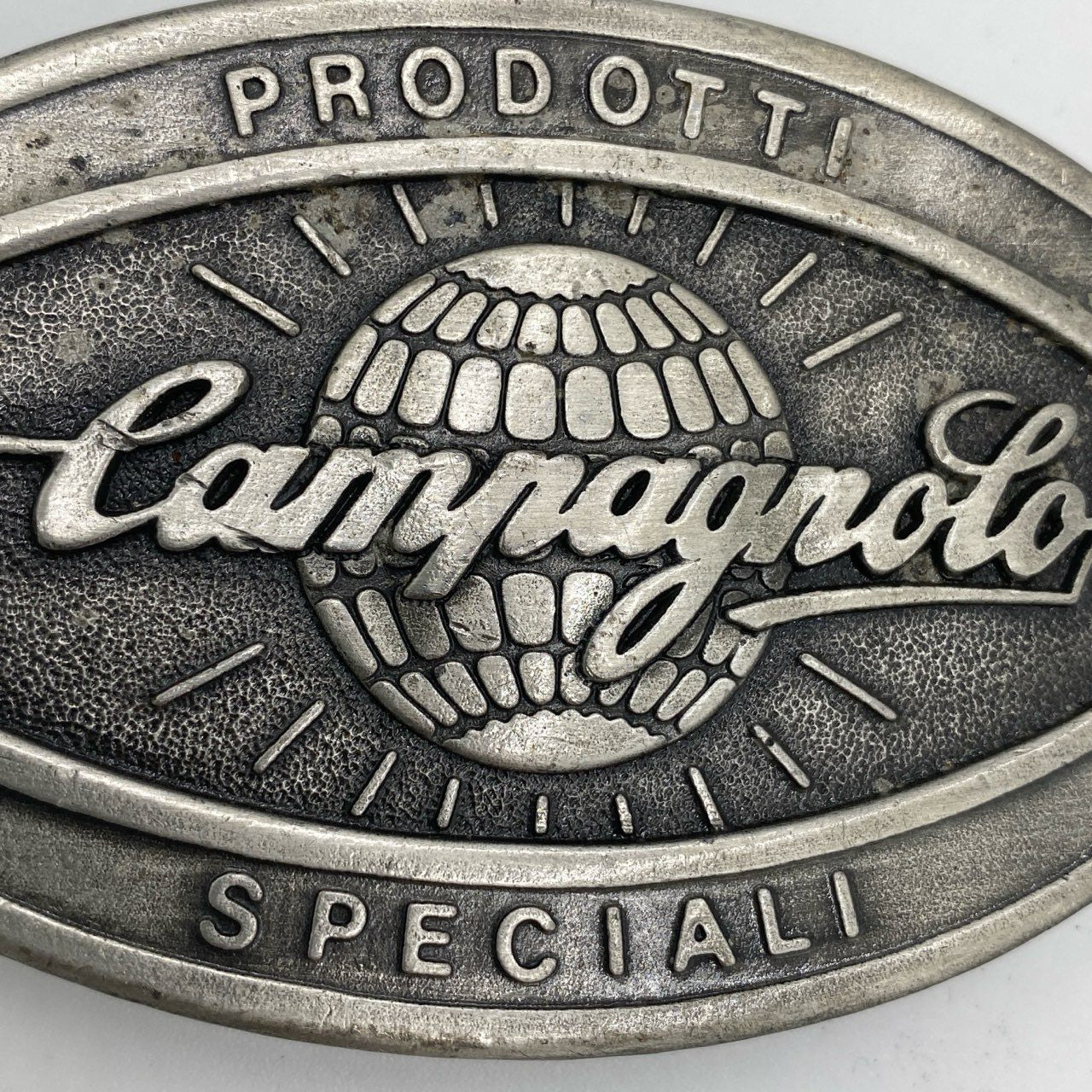 h7【USA製】Campagnolo カンパニョーロ ベルト用 バックル Buckle Vintage メタルバックル シルバーk02i