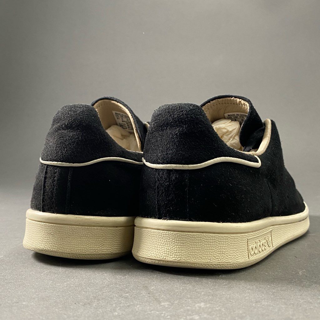 3f6 adidas アディダス ドイツ製 STANSMITH スタンスミス MADE IN GERMANY スニーカー M17166 26.5cm ブラック 鹿革