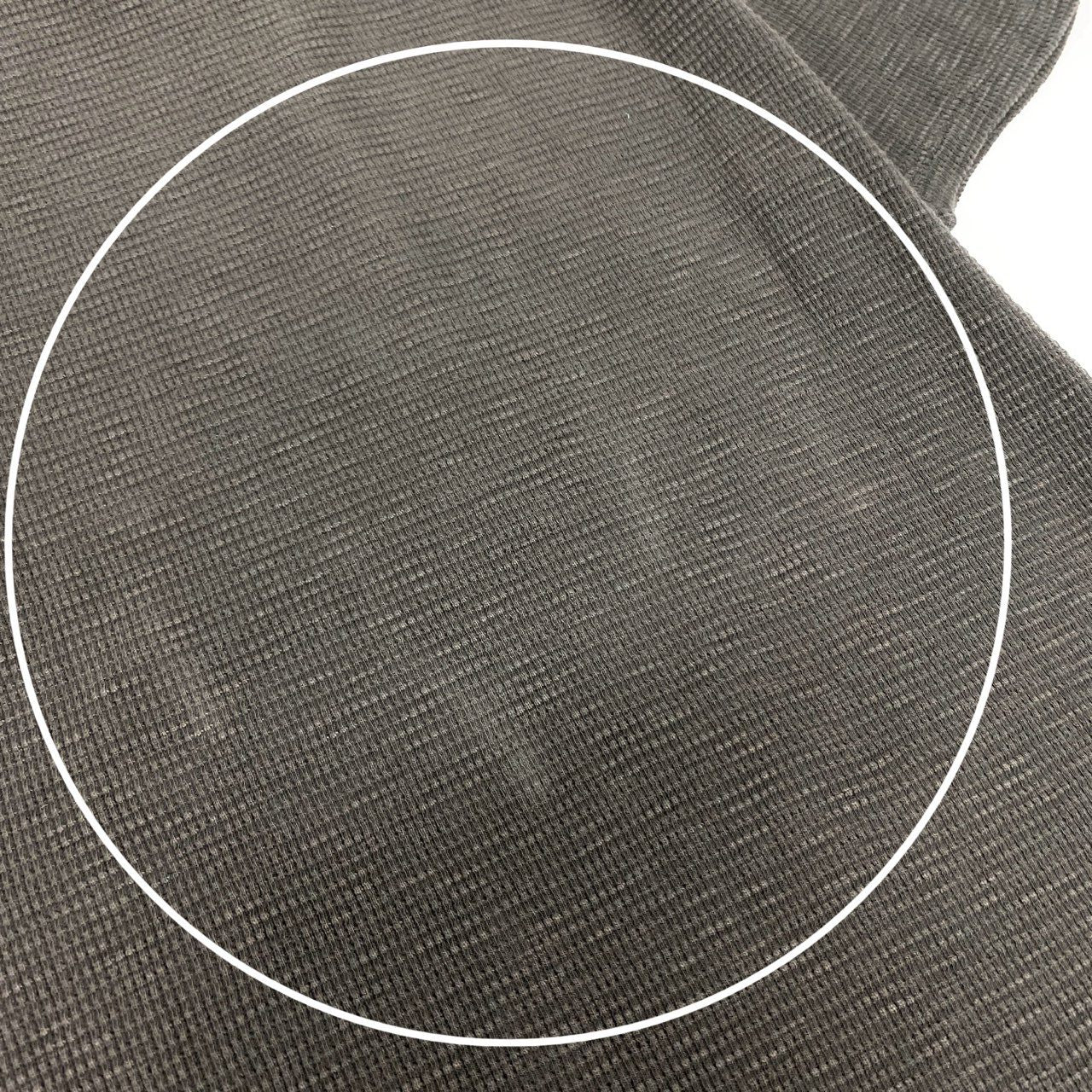 10k11【美品】RRL ダブルアールエル ラルフローレン ヘンリーネック ワッフルTシャツ サーマルカットソー サイズL グレー メンズ 男性用k02i