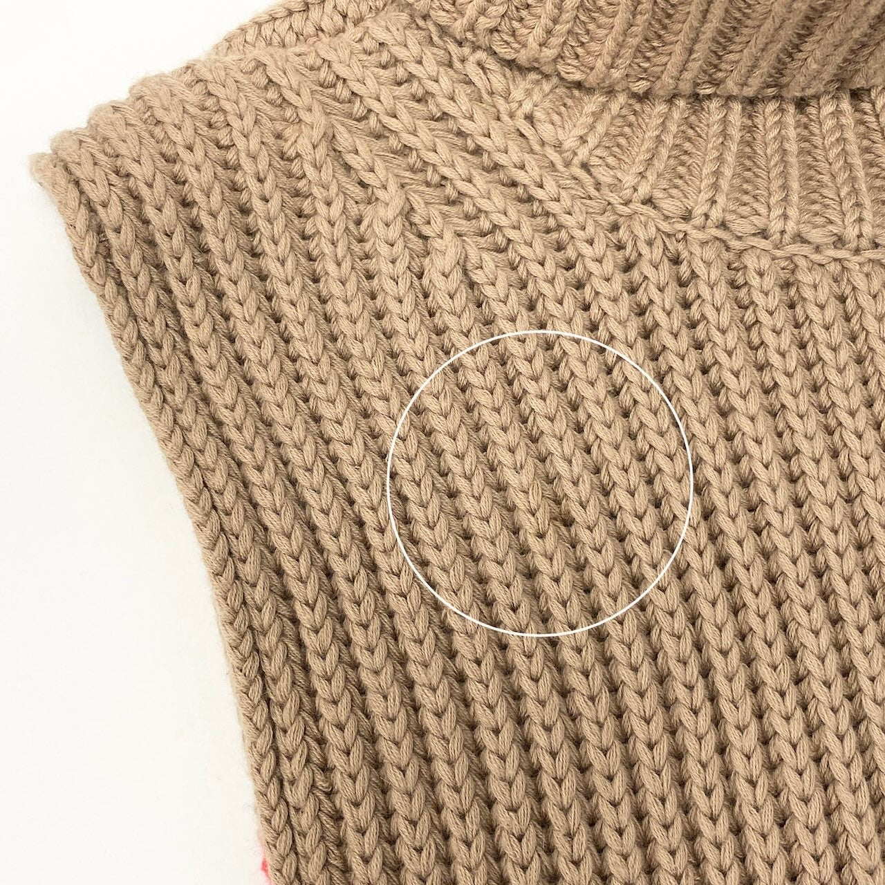 Ed20 BURBERRY バーバリー タートルネック ケープ ポンチョ ニットセーター ローゲージニット 146×40cm ベージュ レディース 女性用nu1nu1