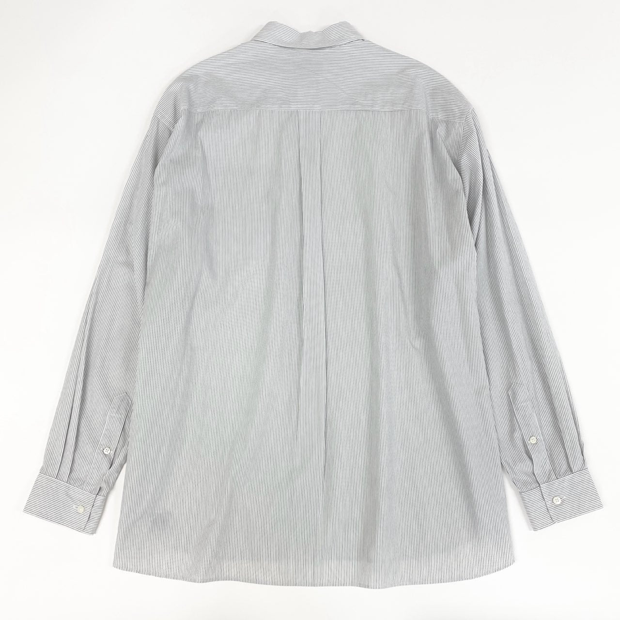 84e30 FACETASM ファセッタズム 23SS BIG SHIRT ビッグシャツ オーバーサイズ 長袖シャツ ロングスリーブ ストライプ トップス ロゴ刺繍 ABH-SH-M05 4 ホワイト コットン