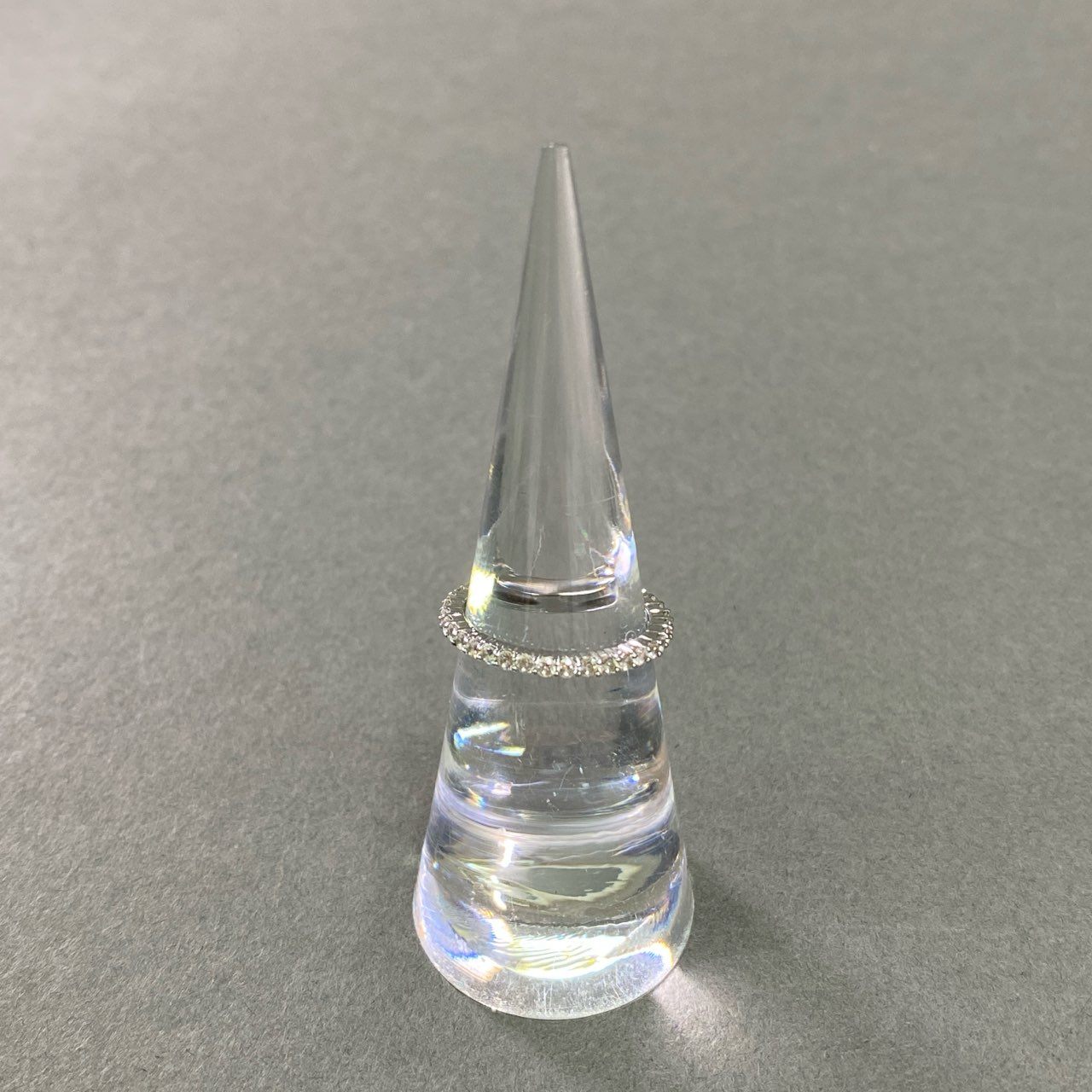 c26 SWAROVSKI スワロフスキー ラインストーン リング 9号 シルバー クリスタル アクセサリー ジュエリー 箱付き