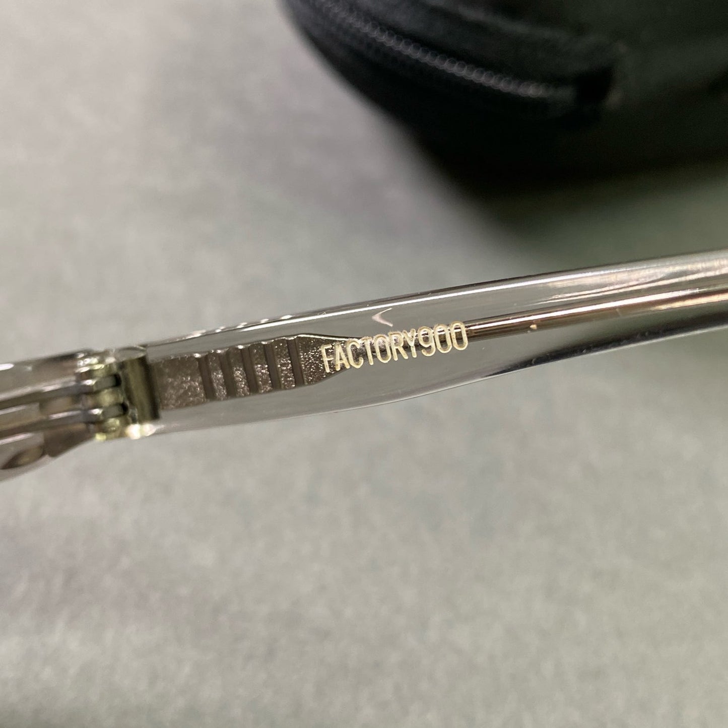 e8 FACTORY900 ファクトリー サングラス アイウェア FA-291 クリアグレー メンズ 男性用 ケース付き