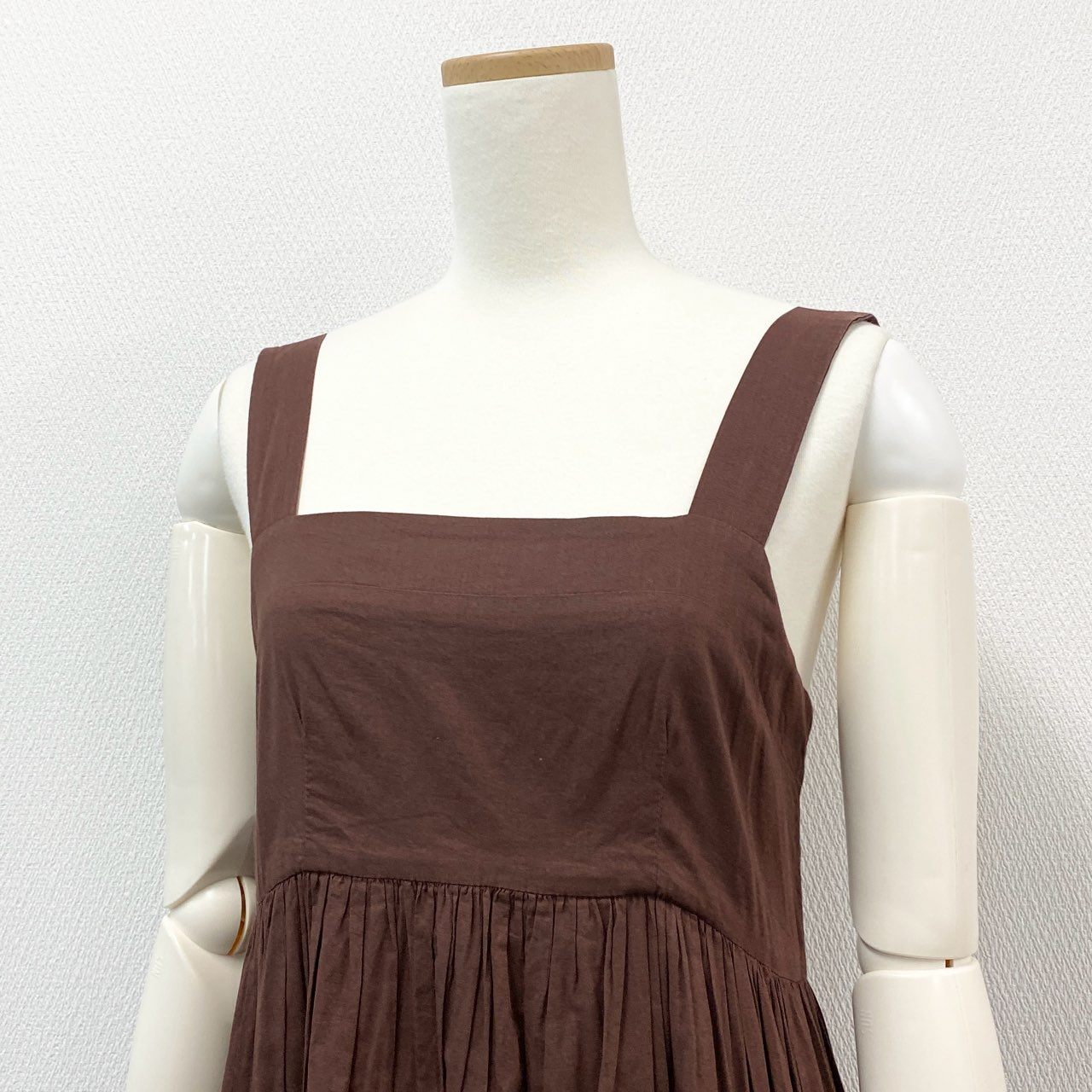 53j17 MARIHA マリハ シンデレラのドレス ノースリーブ ロングワンピース スクエアネック Cacao ブラウン レディース 女性用 3211244017 36 コットンu02t