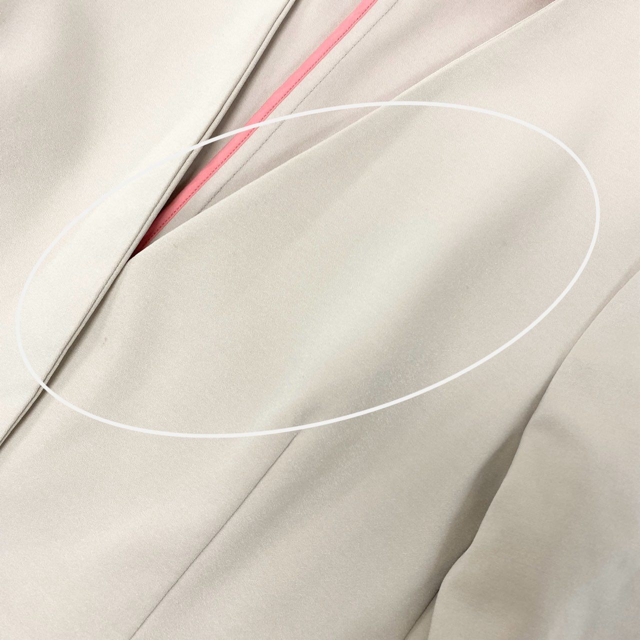 23i17 PS Paul Smith ポールスミス セットアップ ノーカラージャケット イージーパンツ ボトムス 大きいサイズ 42 XLサイズ相当 ベージュ レディースk02i