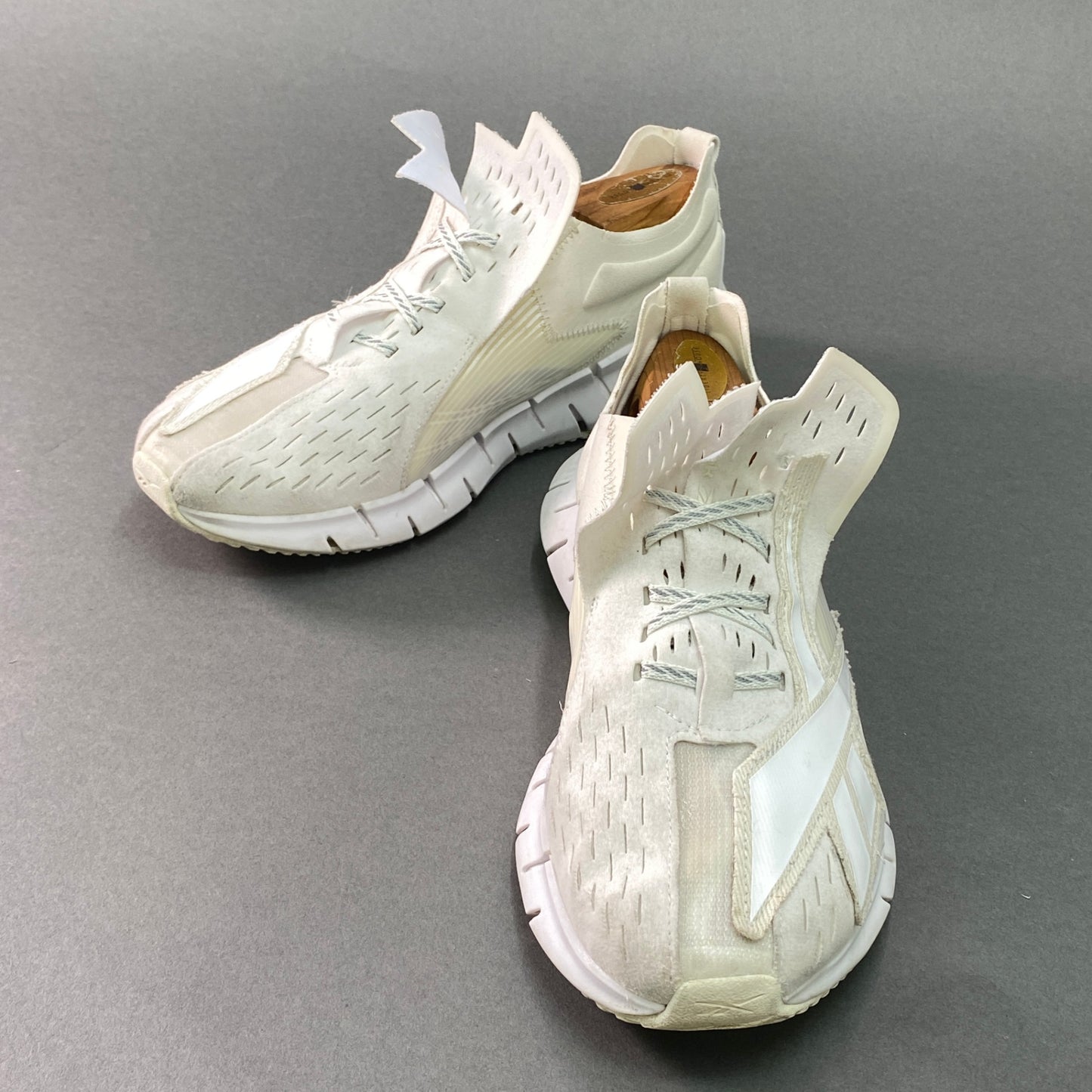 1g29 Maison Margiela メゾンマルジェラ ×Reebok リーボック Zig 3D Storm ストームメモリー スニーカー 26cm ホワイト シューズ 箱有t18r