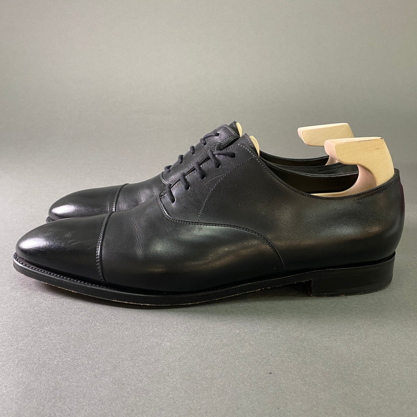 1a24 JOHN LOBB ジョンロブ CITY II シティー2 ドレスシューズ ストレートチップ ビジネス◎ フォーマル◎ 純正シューツリー付属 9E ブラック レザー