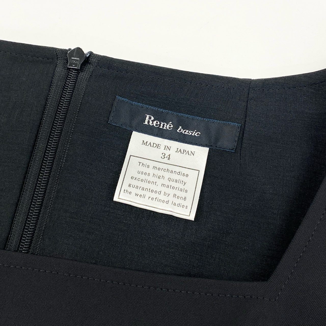 65g18 【新品タグ付き】Rene ルネ ノースリーブワンピース ワンピ スクエアネック サイズ36 ダークネイビー レディース 女性用