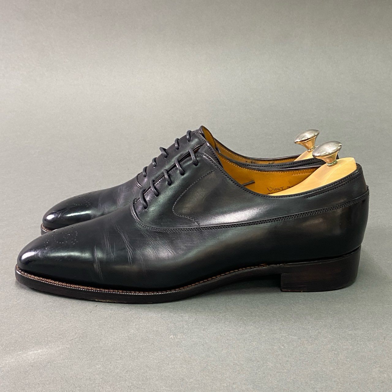 3b14 《希少》 JOHN LOBB ジョンロブ VINT 99 1999イヤーモデル 8 1/2 ブラック カーフレザー ラスト8896 ヴィンテージシリーズ シューツリー付