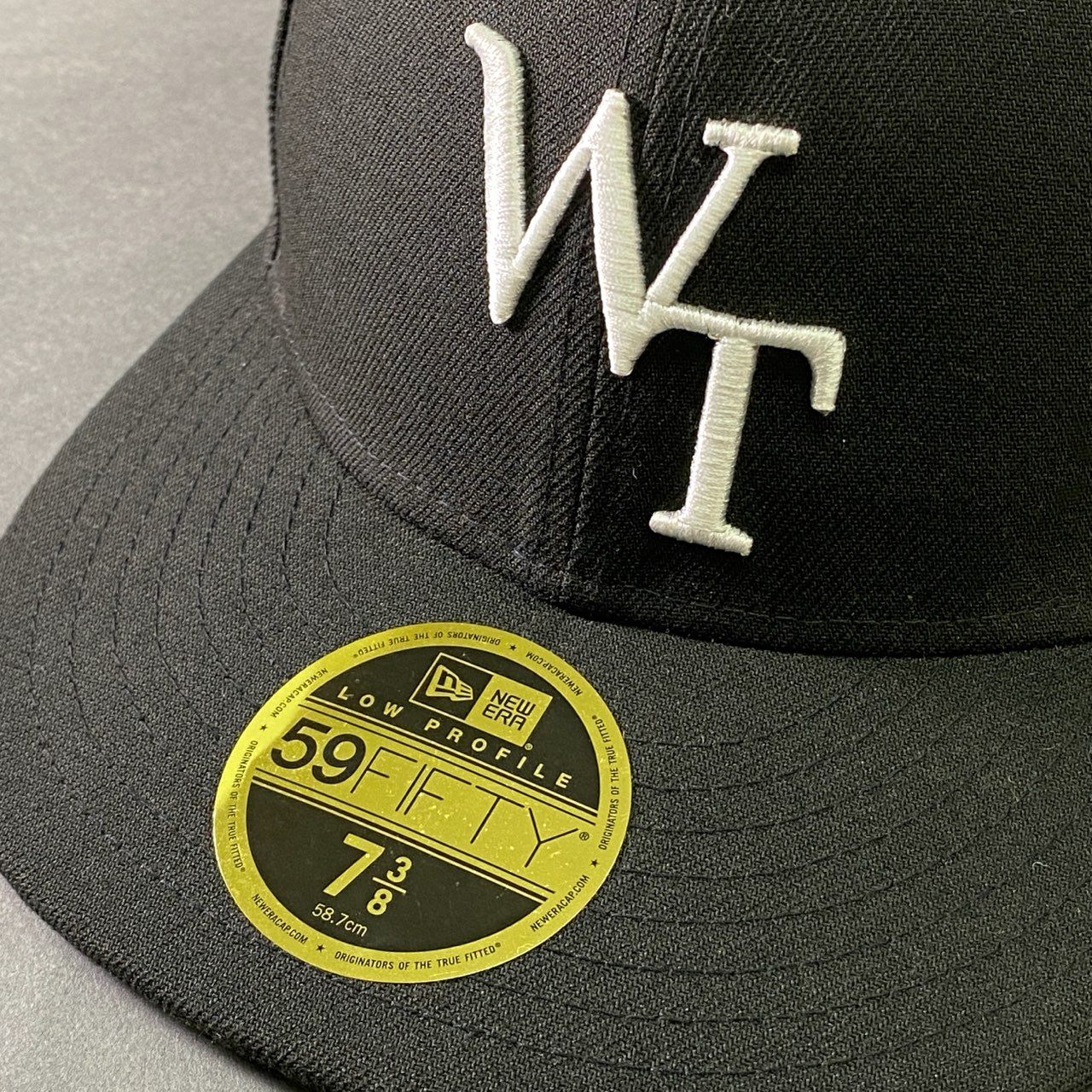 l12 NEW ERA ニューエラ × WTAPS ダブルタップス 59FIFTY LOW PROFILE CAP ロープロフィール キャップ 7 3/8 ブラック 帽子 BASEBALL ストリート