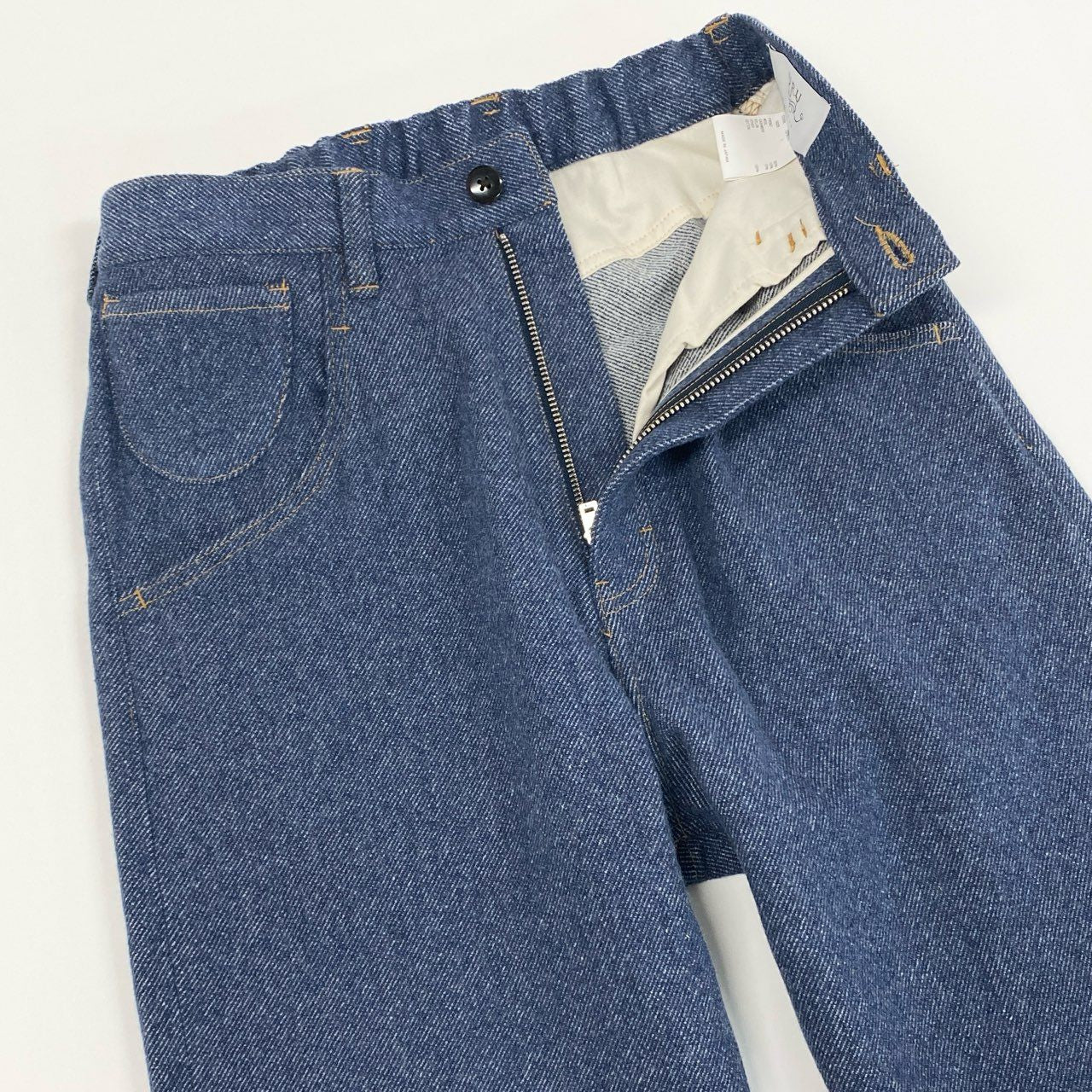 21k21 URU ウル 日本製 WOOL DENIM 5 POCKET PANTS ウールデニムパンツ ボトムス 20FWD02 1 ブルー
