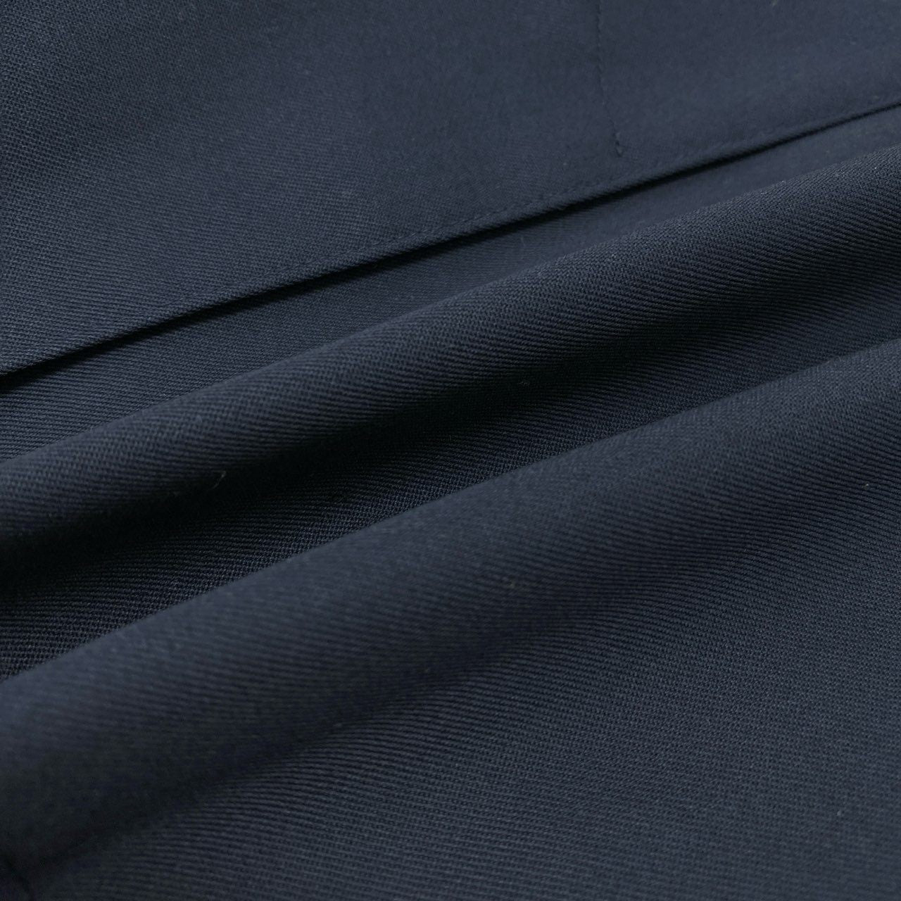 51Ⅼ2《美品》 Aquascutum OF LONDON アクアスキュータム 英国製 ステンカラーコート 切替チェック柄 比翼ボタン レディース 女性用 M ネイビー コットン100%u02t