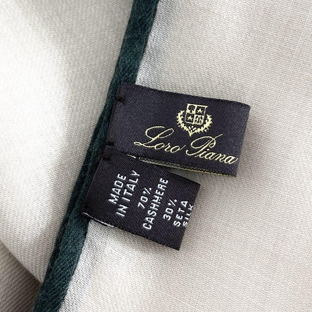2f8 Loro Piana ロロピアーナ イタリア製 カシミヤマフラー ショール ストール ベージュ cashmere シルク混
