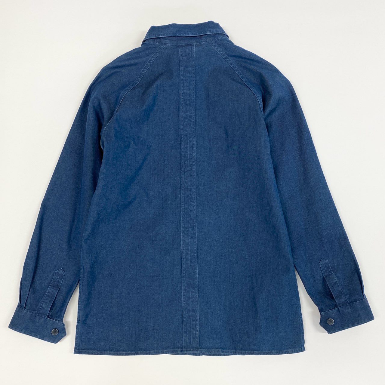 45j15 Loro Piana ロロピアーナ デニムシャツ 長袖シャツ トップス 胸ポケット 50サイズ インディゴ キッズ メンズu02t