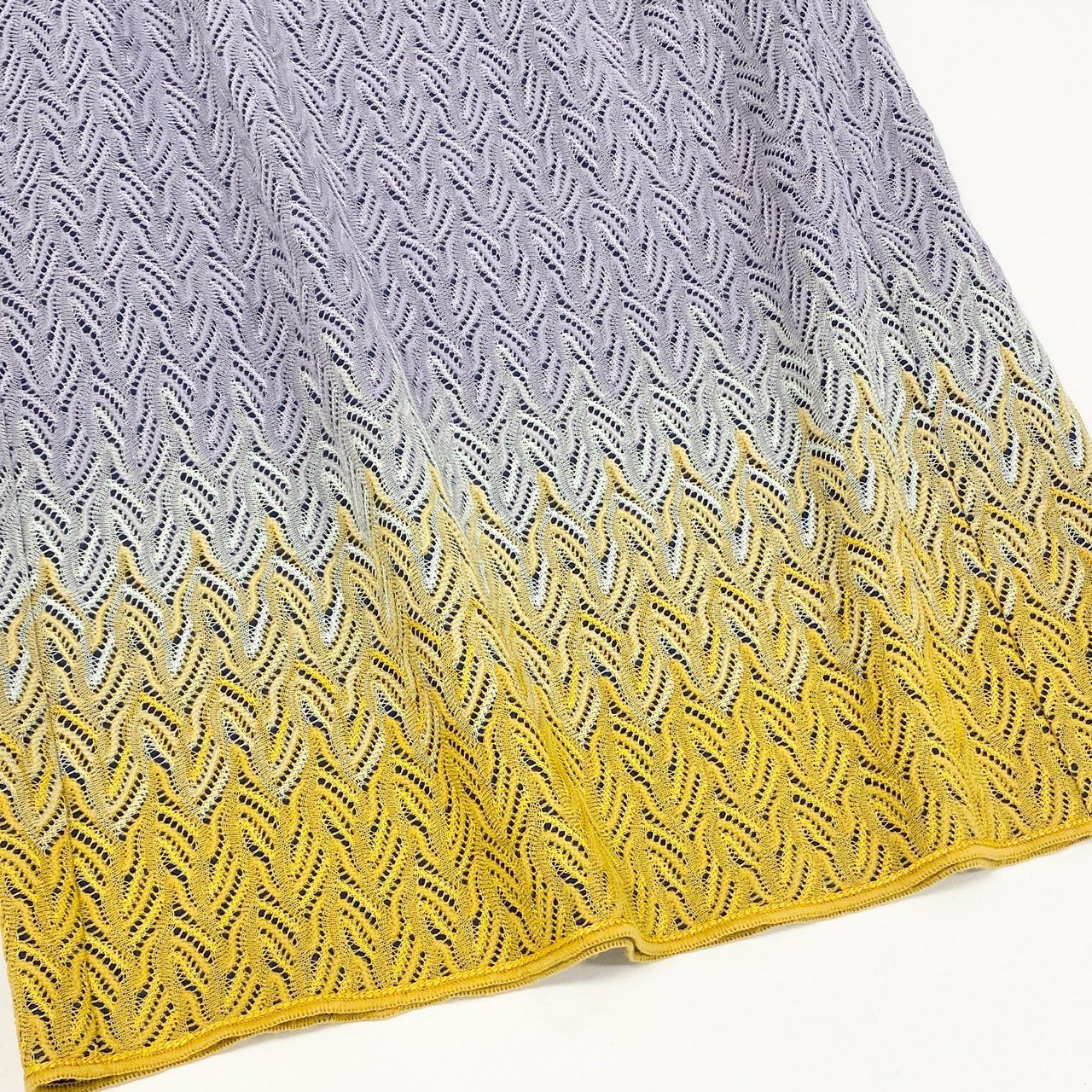 48h14《美品》 MISSONI ミッソーニ ノースリーブワンピース ニットワンピース ひざ丈 タイトスカート サイズ42 マルチカラー レディースu02t