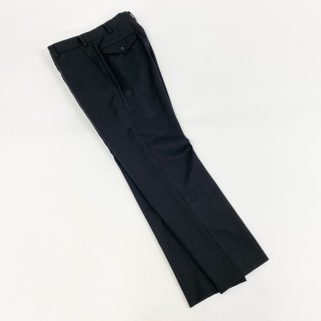 17h20 COMME de GARCONS HOMME DEUX コムデギャルソン オムドゥ シングルスーツ セットアップ デザインジャケット DK-J030/DK-P032 サイズXS ブラック ストライプ ウール メンズk02i