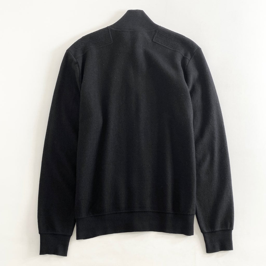 45h7 Ermenegildo Zegna Sports エルメネジルド ゼニア スポーツ ドライバーズニット ジャケット M ブラック ウール100% ブルゾン ターキー製
