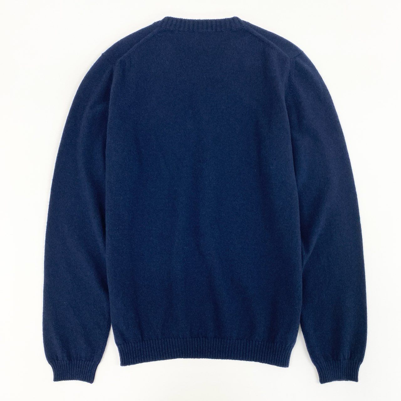 52e23 【未使用品】Settefili Cashmere セッテフィーリカシミア Vネック カシミヤニットセーター サイズ46/XS ネイビー カシミヤ100 カシミア メンズ 男性用 ニット