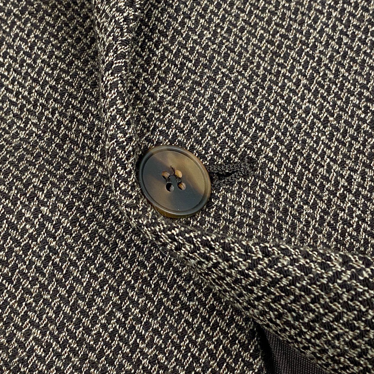 25f14 GIORGIO ARMANI ジョルジオアルマーニ ヴィンテージ ウールテーラードジャケット 40 ブラウン Vintage ブレザー スーツ
