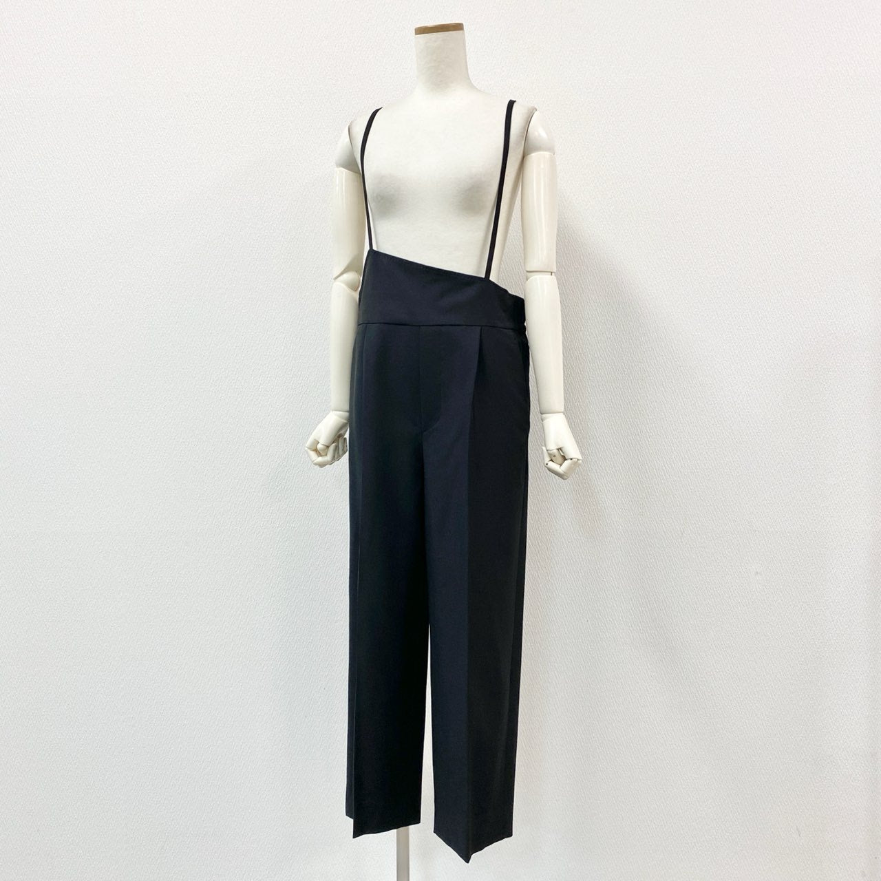 45b27 《美品》 Drawer ドゥロワー サロペット パンツ ボトムス 6514-236-1302 サイズ34 ブラック レディース 日本製 ユナイテッドアローズ