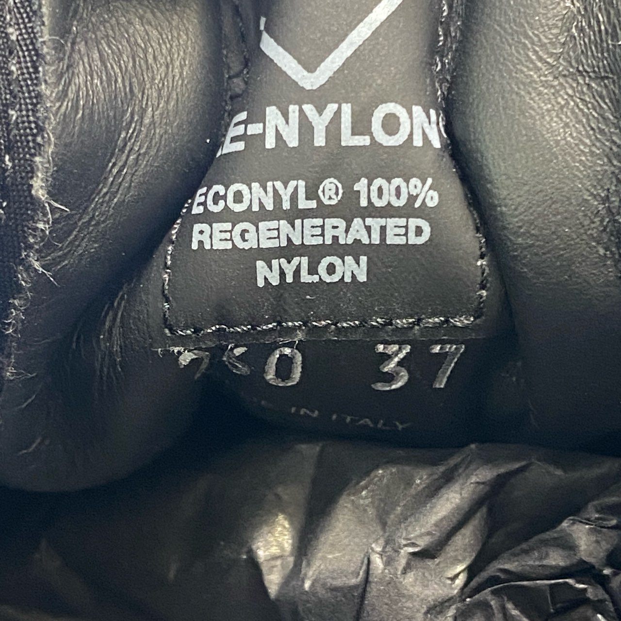 1k16《美品》 PRADA プラダ ダブルホイール ギャバジンスニーカー 24cm 37 ブラック Re-Nylon シューズ 厚底 軽量◎t18r