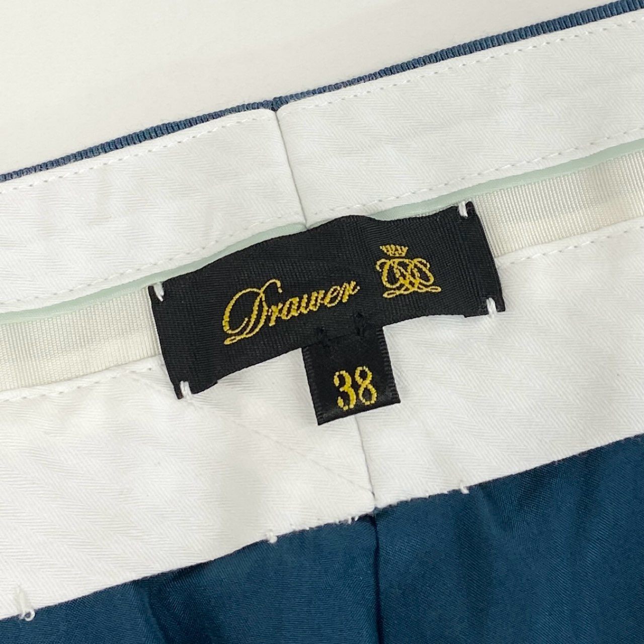 42h22《極美品》Drawer ドゥロワー フラノパンツ ウールカシミヤ ウールパンツ テーパード ボトム 6514-236-1251 38サイズ ダークグリーン レディース 女性用k02i