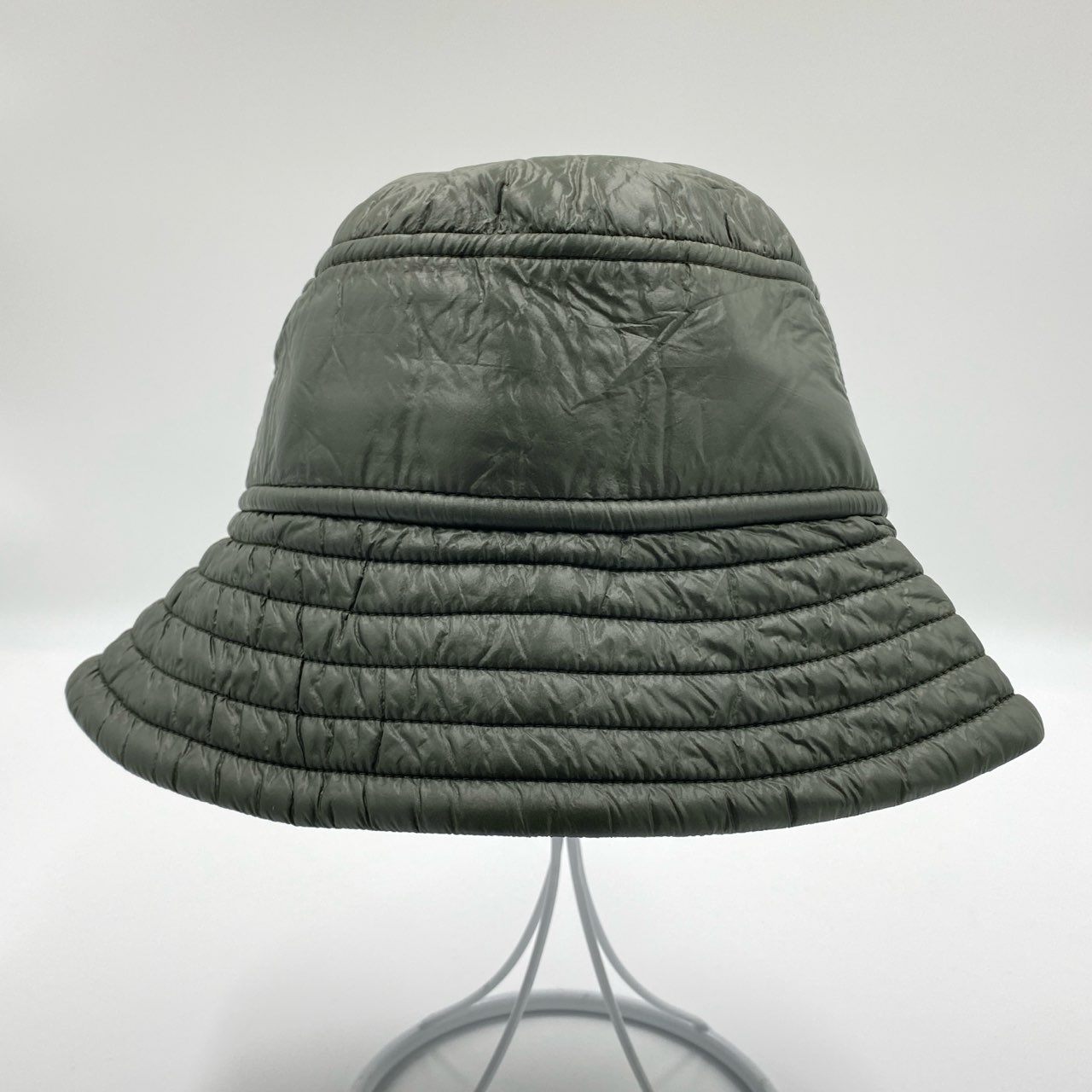 i4 《美品》 定価¥38.500 DRIES VAN NOTEN ドリスヴァンノッテン GILLY 3248 M.W.HAT バケットハット XXS カーキ 画像参照 帽子 シワ加工 ヘッドウェアt18r