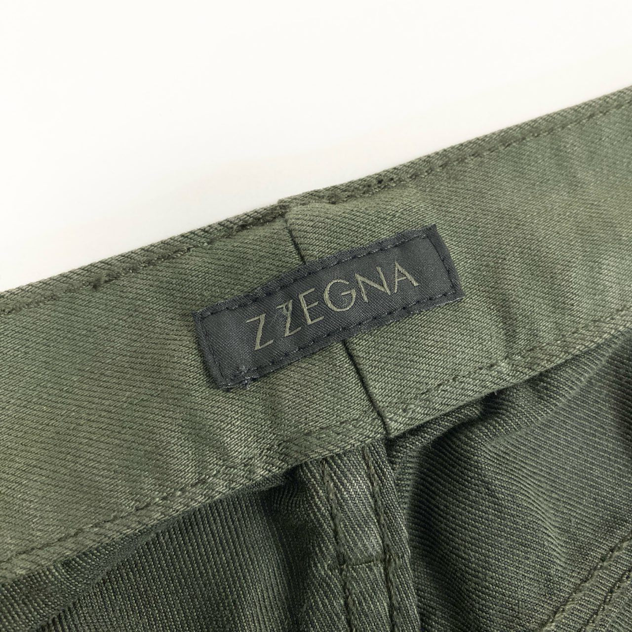 5i12 Ermenegildo Zegna エルメネジルドゼニア トラウザーズパンツ スラックスパンツ ボトムス 5ポケット 30 グリーン ストレッチ素材 メンズ Z ZEGNAu02t
