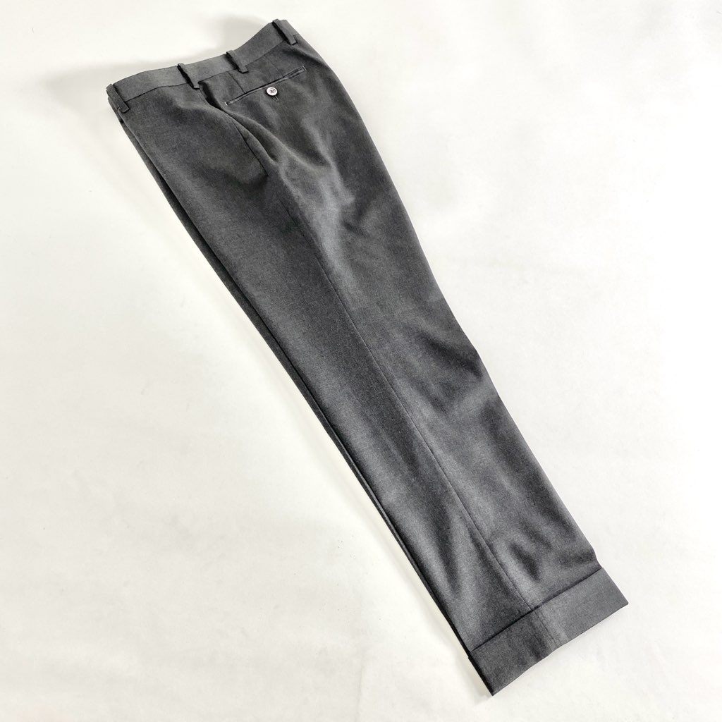 68g9 KASHIYAMA オンワード樫山 REDA レダ 2ボタン シングルスーツ 3ピース セットアップ サイズS相当 グレー 無地 メンズ 男性用